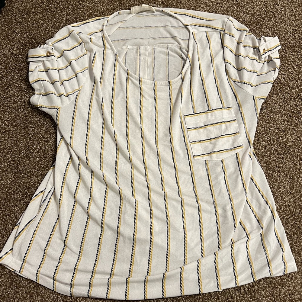 Striped Blouse with buttons
